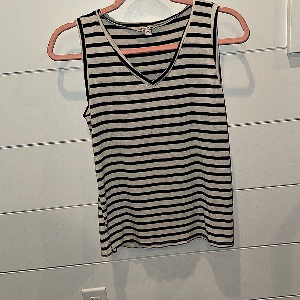Green Envelope V Neck Tank Top